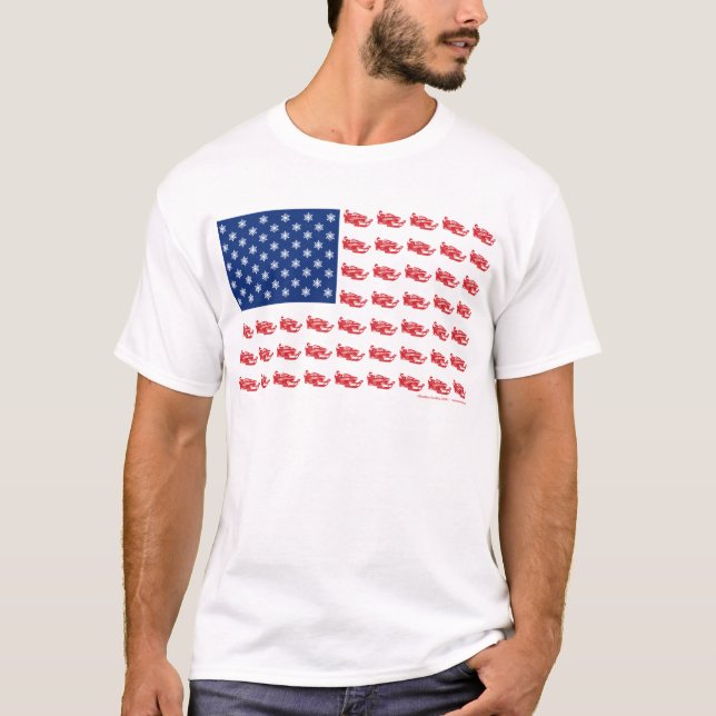 NEW-SLED-Flag-of-Sleds T-Shirt (Front)