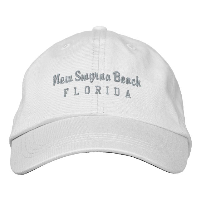 New Smyrna Beach Florida Embroidered Baseball Hat (Front)