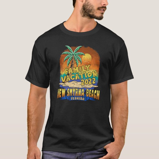 New Smyrna Beach Florida Family Vacation 2022 Souv T-Shirt (Front)