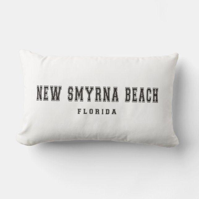 New Smyrna Beach Florida Lumbar Cushion (Front)