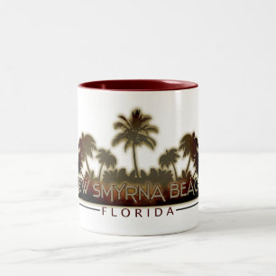 New Smyrna Beach Florida palm mug