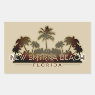 New Smyrna Beach Florida palm sticker