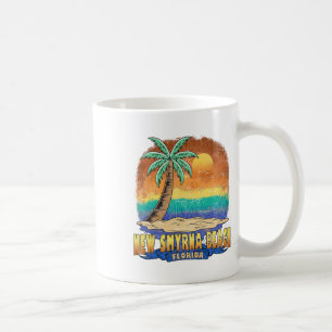 New Smyrna Beach Florida Vintage Distressed Souven Coffee Mug