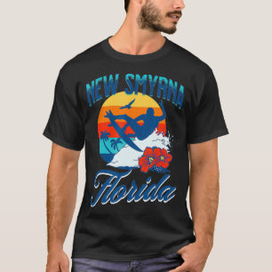 New Smyrna Florida Beach Surf Summer Vacation Vint T-Shirt
