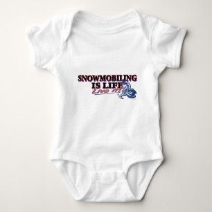 NEW-SNOWMOBILING-IS-LIFE BABY BODYSUIT