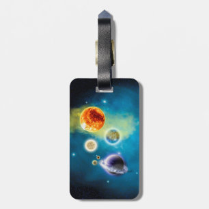 New Solar System Luggage Tag