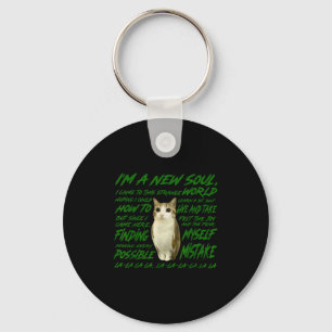 New Soul Cat Meme Funny Lyric Parody For Cat Key Ring