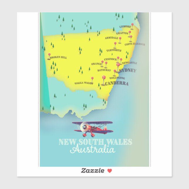 New South Wales Australia map (Sheet)