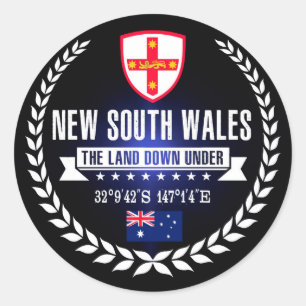 New South Wales Classic Round Sticker