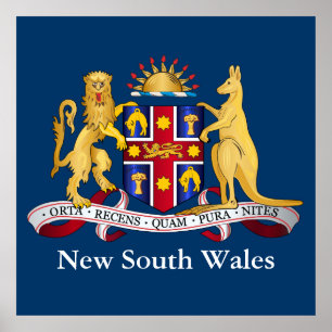 New South Wales coat of arms Poster