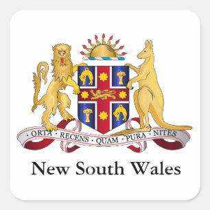 New South Wales coat of arms Square Sticker