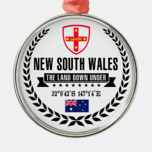 New South Wales Metal Ornament