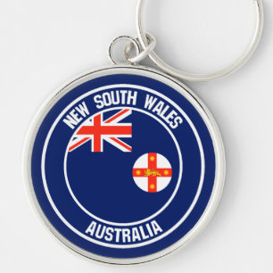 New South Wales Round Emblem Key Ring