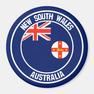 New South Wales Round Emblem Magnet