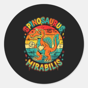 New spinosaurus mirabilis 2026 discovery hell classic round sticker