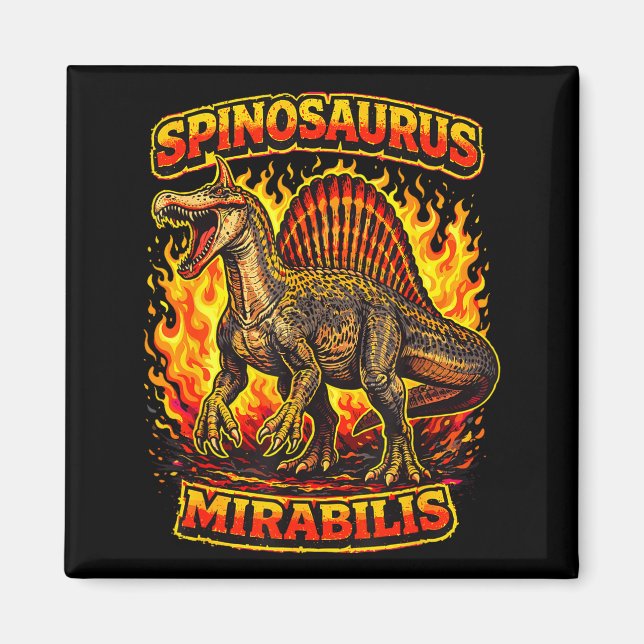 New spinosaurus mirabilis 2026 discovery hell magnet (Front)