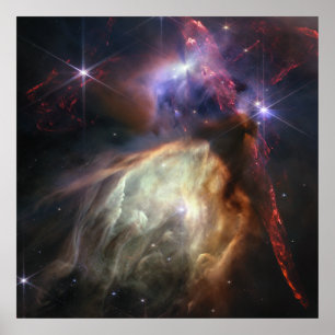 New Stars Forming   Rho Ophiuchi   JWST Poster