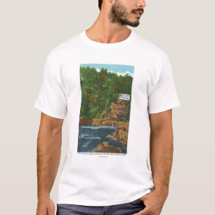 New State Hwy Bridge View of Ausable Chasm T-Shirt