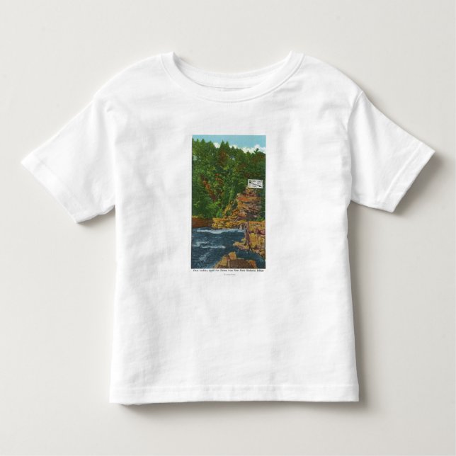 New State Hwy Bridge View of Ausable Chasm Toddler T-Shirt (Front)