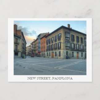 New street, Pamplona Postcard