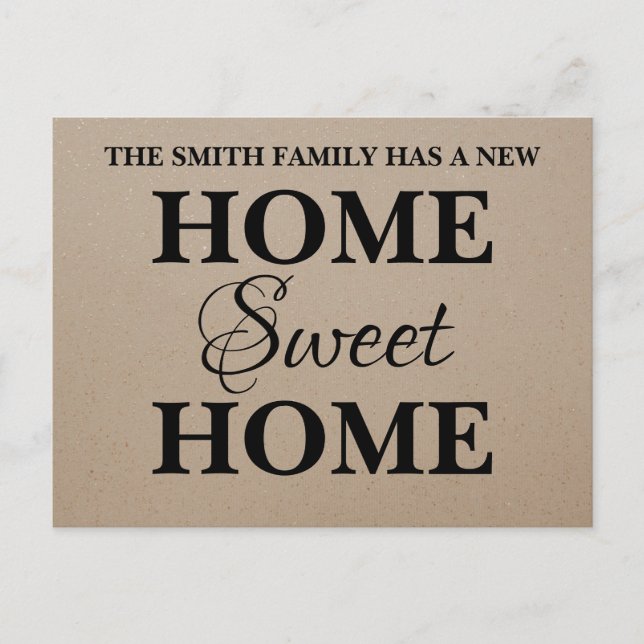 New Sweet Home Moving Announcement (Front)