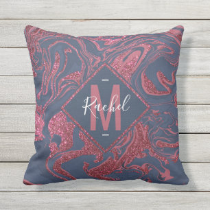 new swirly marble glitter 2 cushion