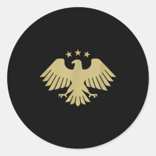New Syrian Eagle Classic Round Sticker