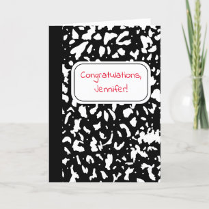 New Teacher Congratulations Notebook Card