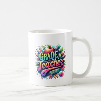New Teacher Graduation Gift, Grade A Teacher!  Coffee Mug