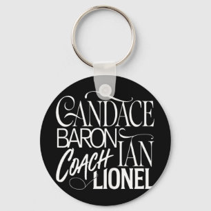 NEW Team Candace Baron Coleman Shirt Ian Coach Key Ring