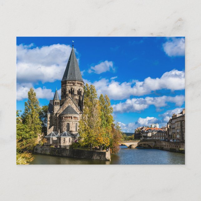 New Temple Postcard, Metz, Lorraine Postcard (Front)