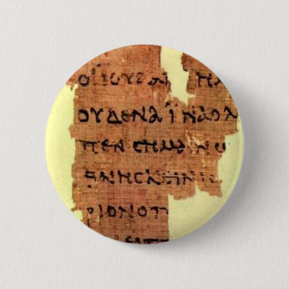 new testament 6 cm round badge