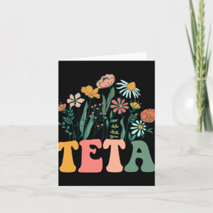 New Teta Wildflower First Birthday & Baby Show Card