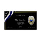 NEW Thin Blue Line Custom Badge Business Card