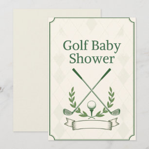New to the Club Golf Baby Shower Invitation