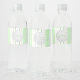 New To The Club Preppy Baby Shower Water Bottle Label