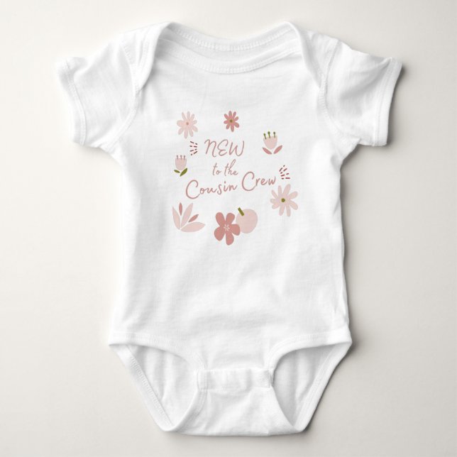 New to the Cousin Crew baby bodysuit (Front)