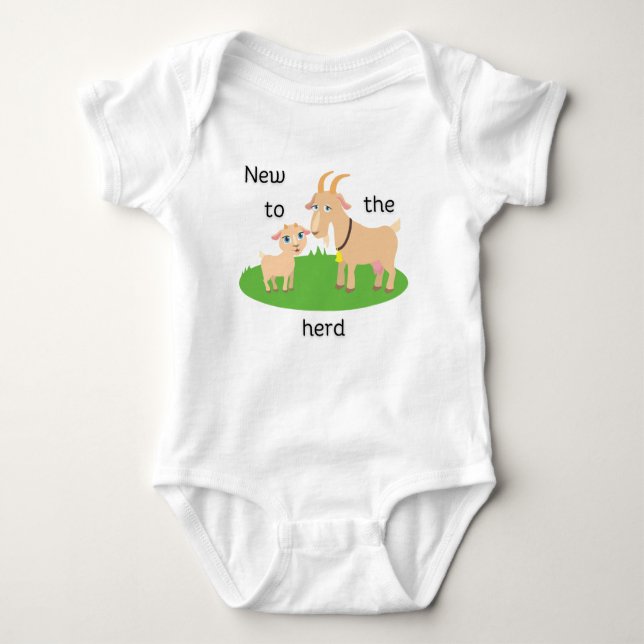 New To The Herd Baby Bodysuit  (Front)