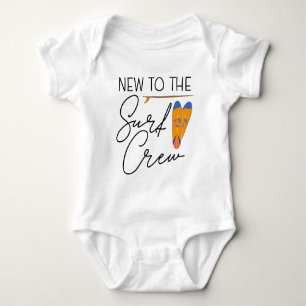 New to the Surf Crew - Cute Baby Surfing Bodysuit