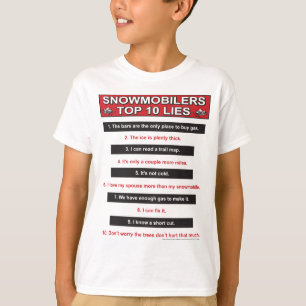 New-top-10-lies-Large-Red T-Shirt