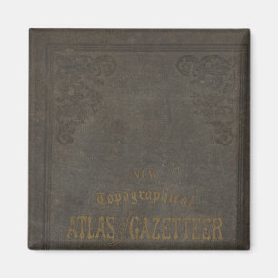 New topographical atlas and gazetteer of Indiana Magnet