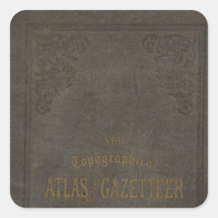 New topographical atlas and gazetteer of Indiana Square Sticker