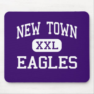 New Town - Eagles - High - New Town North Dakota Mouse Pad