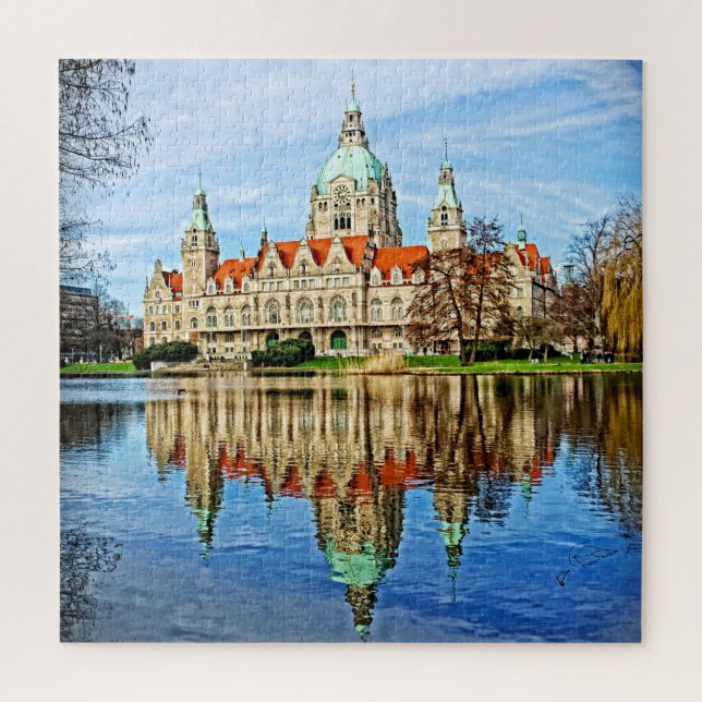 New Town Hall - Hanover, Germany - 20x20 - 676 pc Jigsaw Puzzle (Vertical)