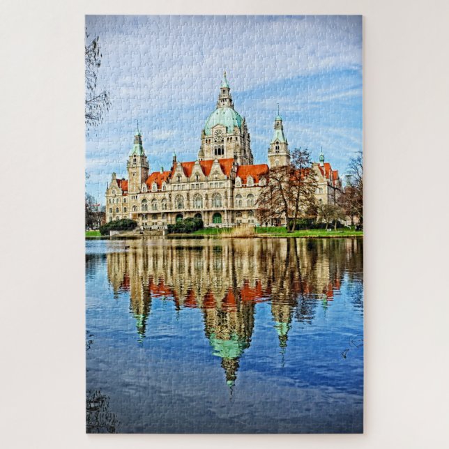 New Town Hall - Hanover Germany - 20x30 - 1014 pc Jigsaw Puzzle (Vertical)