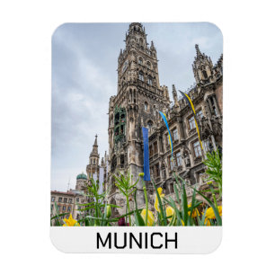 New Town Hall tower in Munich, Germany Magnet