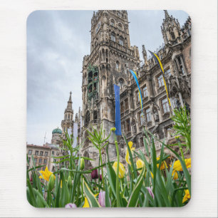 New Town Hall tower in Munich, Germany Mouse Pad