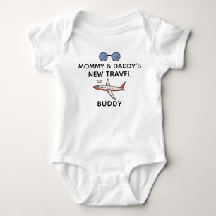 New Travel Buddy - Aeroplane Travel Baby Bodysuit