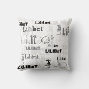NEW! Trendy Girls Name Gift Wordcloud Urban Chic Cushion