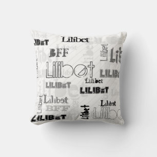 NEW! Trendy Girls Name Gift Wordcloud Urban Chic T Cushion